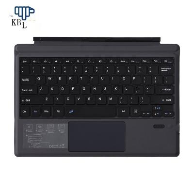 China New US Language Capacitive Wireless Keyboards For Microsoft Surface Pro 3/4/5/6/7 Gray Tablet Keyboard With Touchpad for sale