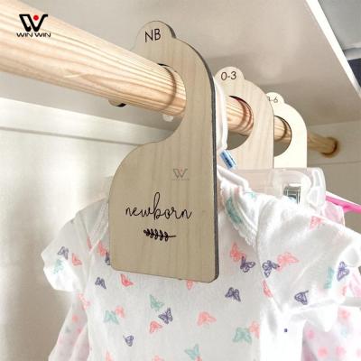 China Eco-friendly Sale Wood Baby Closet Dividers Set Nursery Closet Clothes Organizers Wardrobe Divider for sale