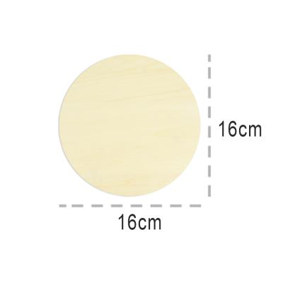 China Europe Customized DIY Unfinished Wood Round Discs Laser Cut Wood Crafts Ornaments for sale