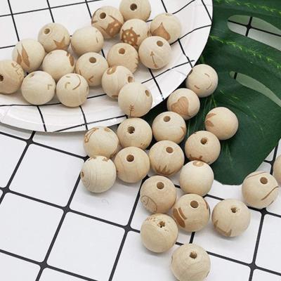 China Free Sample Wooden Eco - Friendly Jewelry Beads Wholesale China DIY Degradable Wooden Bead for sale