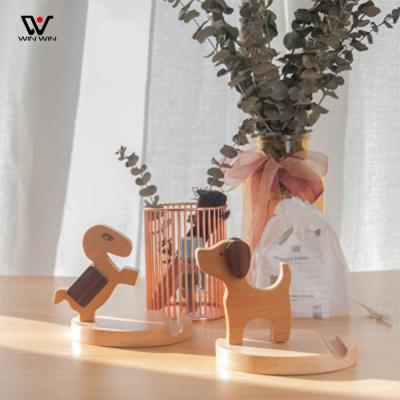 China Waterproof Desktop Wooden Stand Cell Phone Wood Stand Tablet PC Mobile Universal Phone Stand for sale