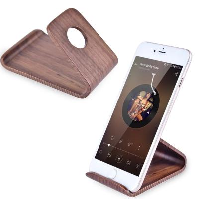 China Waterproof Wooden Phone Holder Base Bracket Mobile Phone Bracket Accessories Phone Stand for sale