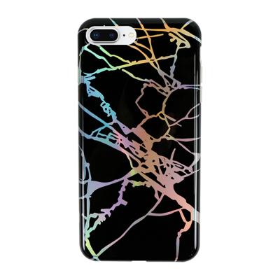 China Anti-fall Fashion Watercolor Phone Case Marble Painting Back Cover For Iphone 8 plus for sale