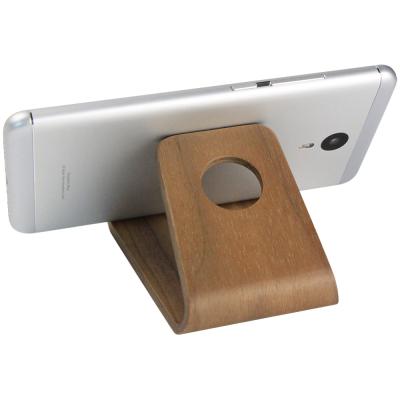 China High Quality Custom Walnut Universal Phone Holder Wooden Stand Waterproof for sale