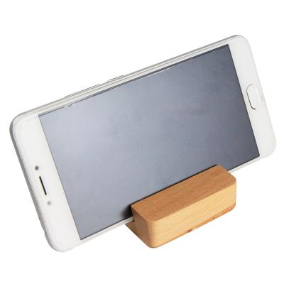 China 2022 Waterproof Natural Eco-Friendly Wooden Tablet Stand Hot Selling Mobile Phone Desktop Stand for sale