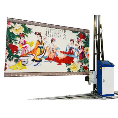 China New design automatic 3D vertical-mural-wall-printer Inkjet Vertical Wall Printer Machine en venta