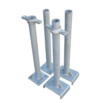 China Modern Q345 Galvanized Adjustable Cavity Pipe Solid Steel Jack Base And U Jack for sale