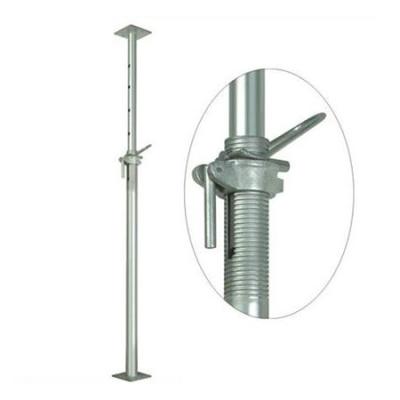 China Flat Electro Galvanized Adjustable Scaffolding Steel Shoring Posts Props for sale