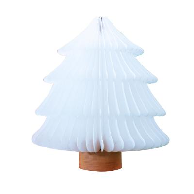 China Create Atmosphere Christmas Gift Christmas Tree Lamp Creative Folding Paper KT-C Decorative Lamp for sale