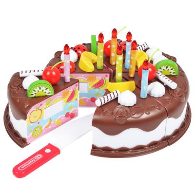 China No limit simulation birthday cake slicer baby toy boy and girl set fruit children's play house kitchen for sale