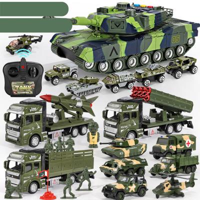 China Toy tank toy car alloy models children's military large return force suit children's boy all kinds of simulation missile car for sale