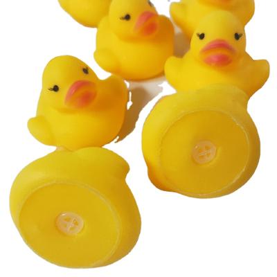 China Plastic Water Playing Little Yellow Duck Kneading Children's Play Enamel Toy Little Educational Swimming Duck Called Water Duck for sale