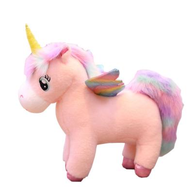 China Dreamy Plush Rainbow Angel Valentine's Day Plush Toy Unicorn Doll Birthday Gift Doll for sale