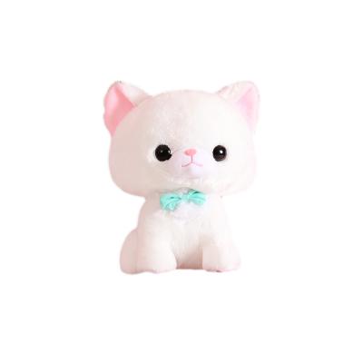 China Cute Sitting Plush Toys Rice Cake Little Milk Cat Doll Meow Series Plush Toy Bedtime Toys for sale