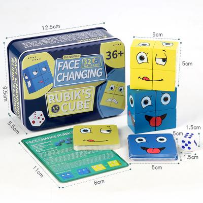 China No Face-Changing Face-Changing Double Face-Changing Cube Building Blocks Early Education Educational Toys For Children for sale