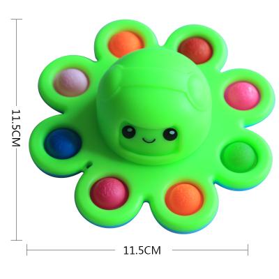 China Funny Toy New 2021Spin Spinner Effort Release Spinner Toy Face Changing Octopus Bubble Relaxing Simple Spinner 360 Spinner Bubble Kids Toys for sale