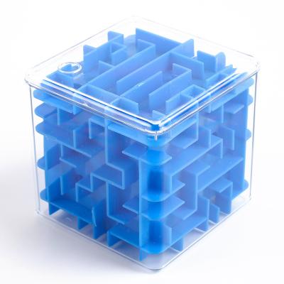 China 3D Toy Maze Magic Cube Rolling Ball Educational Cube Toys For Children Plastic Puzzle With Steel Ball For Kids Hot Sale Mini Speed ​​Maze Game for sale