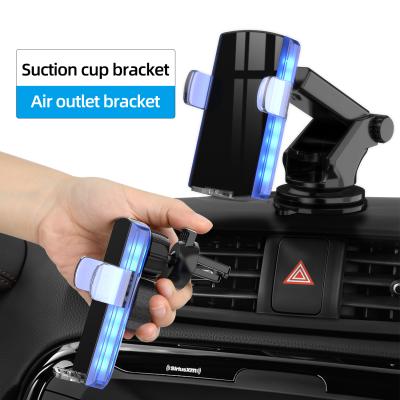 China UniversalÂ   Unique Design 10W Fast Charging Auto-Clamp Universal Wireless Phone Locking Crystal Led Car Wireless Charger for sale