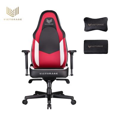 China VICTORAGE V1 Series Red Color Memory Adjustable High Density Foam Chair Ergonomic PC Computer Office Home (Height) Packing Chairs for sale