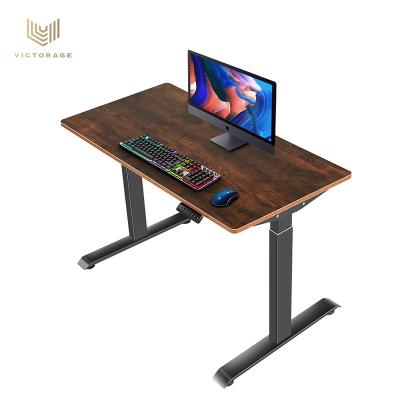 China (Height)VICTORAGE America Adjustable Warehouse In Stock Home Office Free Shipping Single Motor Electric Sit Stand Height Adjustable Desk for sale