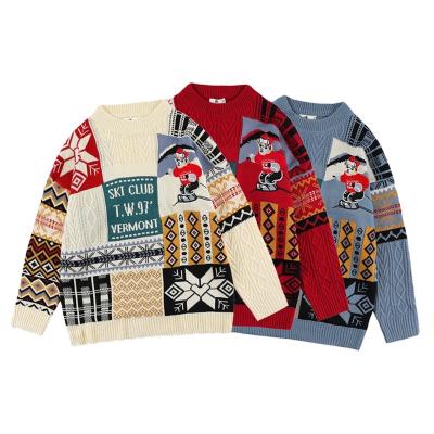 China Wholesale Fashion Ugly Christmas Ready Made Knitted Sweater Anti-wrinkle Acrylic High Quality Loose Unisex Sweaters for sale