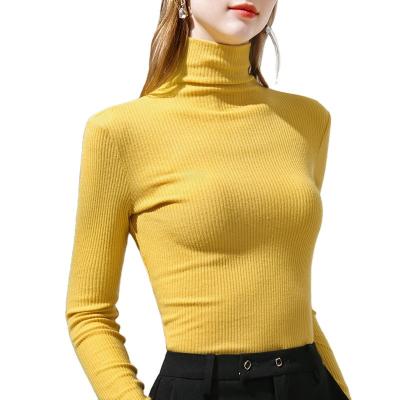 China Wholesale Cheap Anti-wrinkle Autumn Winter Knitwear Sweater High Neck Women Knitted Sweaters Women High Quality Sweaters for sale