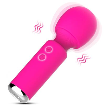 China Mini Portable Waterproof 10 Frequency Vibrations Mini Portable Body Massager Wand Vibrator Av Stick Female Sex Toys for sale