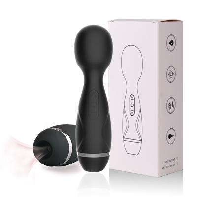 China Small Portable Usb Magnetic Charging Portable Av Stick Vibrators Sucking Wand Massager Adult Sex Toys For Women for sale