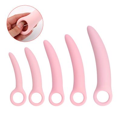 China Skin Friendly Wholesale 5 Pieces Set high-end Safe Soft Silicone Sex Toys Anal Butt Plug for Gay Women Masturbating for sale