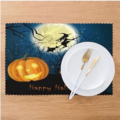 China Sustainable Halloween Square Ornament Area Rug Children's Themed Rug Pattern Customizable Area Rug for sale