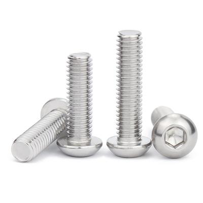 China MachiHot Hex Socket Button Machine Pan Stainless Steel 304 ScrewMushroom Hex Head Button Head Socket Stainless Ne Screw Bolt for sale