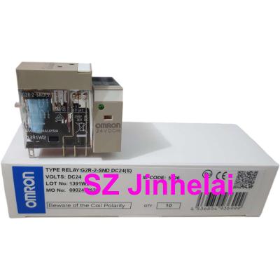 China New and original Omron G2R-2-SND DC24 8 pin sealed auxiliary relay G2R-2-SND 24VDC 5A for sale