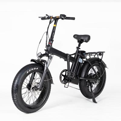 China Aluminum Alloy 20 Inch Fat Tire Foldable Adult Bicycle Electric Bicycle 500W 48V 13AH Electric Bicycle for sale