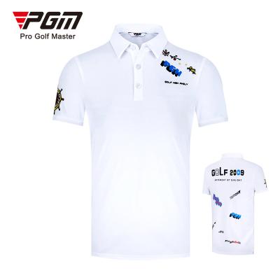 China PGM YF333 High Quality Breathable Breathable Boys Golf Shirts Sale Breathable Golf Polo Shirt Manufacturer for sale