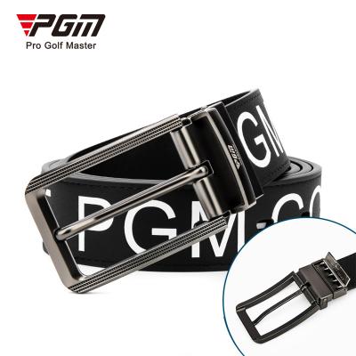 China PGM PD013 logo genuine leather golf belt custom made double sided genuine leather golf belt for men for sale