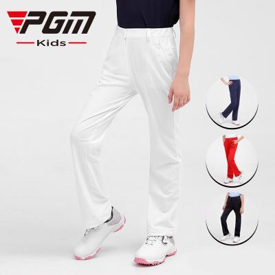 China PGM KUZ108 elastic anti-pilling golf pants summer girl quick-drying kids golf pants for sale