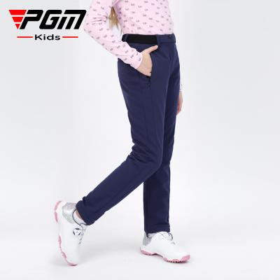 China PGM KUZ110 wind resistant anti-pilling fleece girl children kids golf pants for kids winter for sale