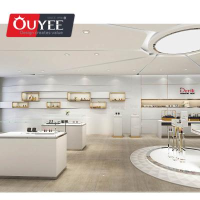 China Perfume Shop Perfume Luxury Store Interior Designed Display Furniture With Wooden Customized Cabinet Counter Furniture en venta