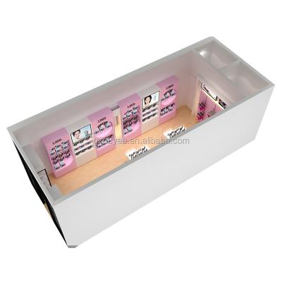 China Modern Cosmetic Counter Display Cosmetic Shop Store Design Cosmetic Studio Furniture For Cosmetic Display for sale