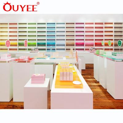 China Cosmetics store cosmetics shop furniture store decoration design for small cosmetics shop for sale