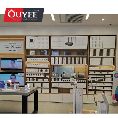 China Displaying Modern Goods Mobile Phone Shop Interior Decoration Designs With High Quality Display Cabinet Furniture for sale