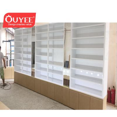 China MDF/Polywood/Wood+Wooden Ultra Clear Tempered Glass Retail Mobile Phone Shop Display/Mobile Phone Display Shelf for sale