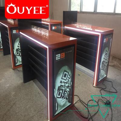 China High Quality Hot Sale Wooden Mobile Phone Oppo Shop Display Mobiule/Counter Electronics Store for sale