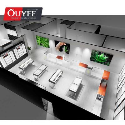 China Vape Shop China Weed Vape Shop Equipment Smoke Store Showcase Show Tobacco Shop Display Furniture for sale