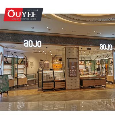 China Optical store sunglasses store with optical store interior decoration design in high quality display furniture for sale