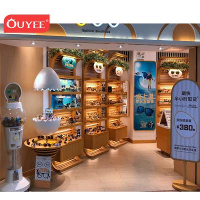 China Wooden Display Showcase Furniture Latest Fashion Modern Custom High Quality Sunglasses for sale