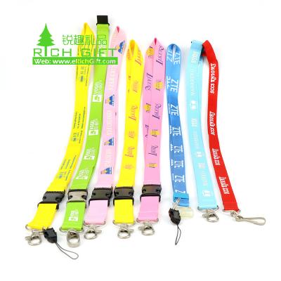 China High Quality Washable Custom Polyester Woven Lanyards Cartoon Tool Rope Sublimation Polyester Blank Neck Lanyard With Plastic Buckle for sale