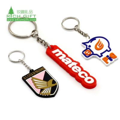 China custom led custom 3d pvc key chain plastic pvc key chain rubber pvc key chain promotional style custom soft printing custom rubber key holder popular fast food for sale