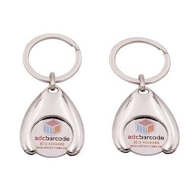 China Custom Cheap Wholesale Soft Zinc Alloy Metal Trolley Trolley Coin Key Ring Enamel Coin Key Chain Supplier Car Keyring for sale