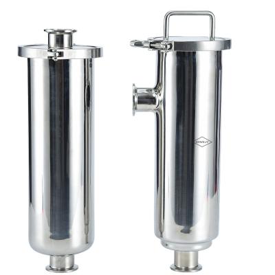 China Sanitary Food 304 Stainless Steel 316L Flange Connection Way Angle Type Filter for sale